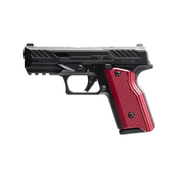 Fusion Firearms XF PRO Black Handgun 9mm Luger 15rd Magazines(2) 4" Barrel Interchangeable Black/Red Grips