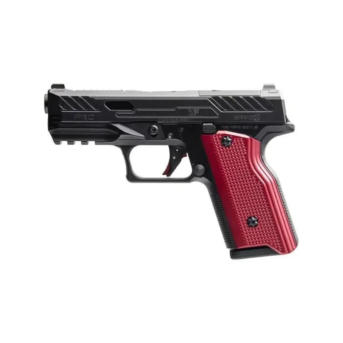 fusion-firearms-xf-pro-9mm-pistol-primary Fusion Firearms XF PRO Black Handgun 9mm Luger 15rd Magazines(2) 4" Barrel Interchangeable Black/Red Grips