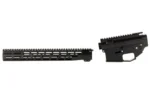 Grey Ghost Precision GGP AR15 BILLET RCVR SET W/15" HG BK