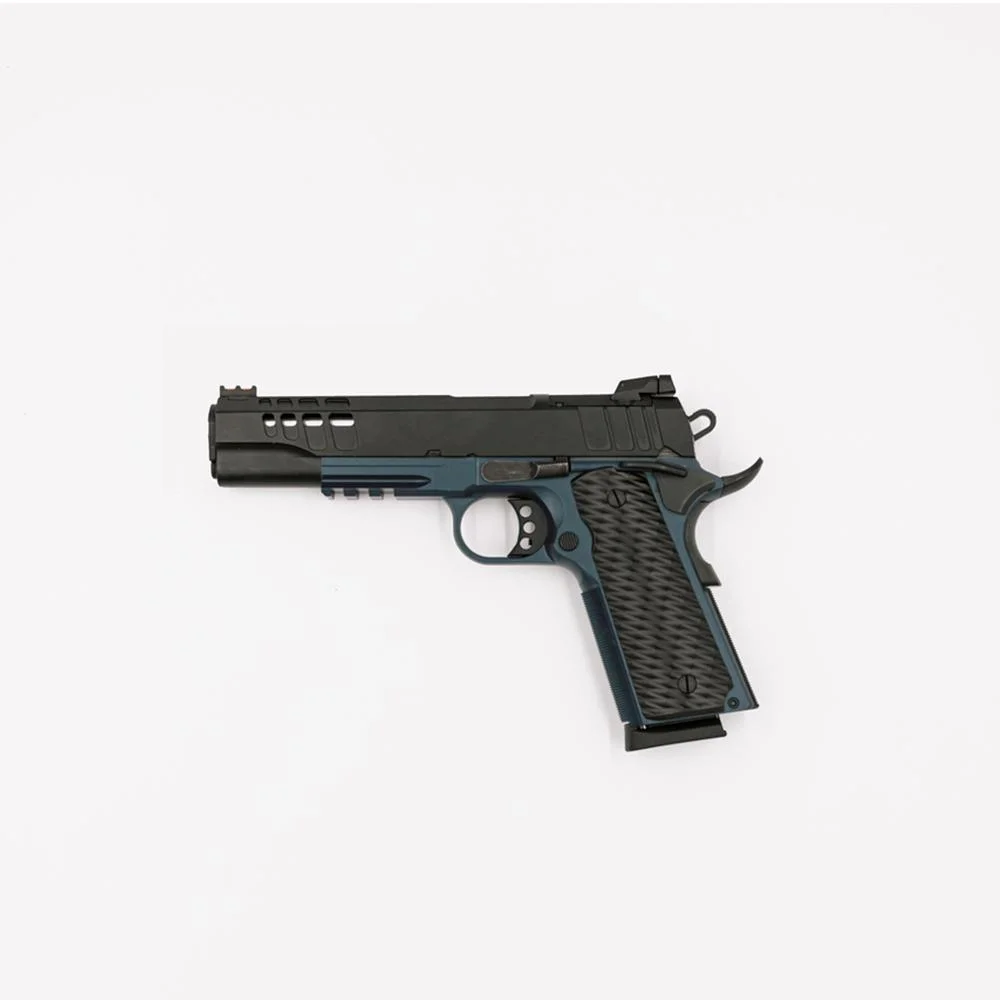 glfa-1911-45-acp-pistol-primary 10 Ring GLFA 1911 Handgun .45 ACP 8rd Magazines (2) 5" Barrel Black Slide Blue Titanium