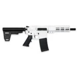 10 Ring GLFA 223 Wylde Braced Pistol .223 Wylde 30rd Magazine 7.5" Nitride Barrel White Finish