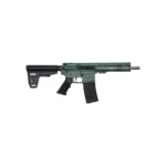 10 Ring GLFA 223 Wylde Braced Pistol .223 Wylde 30rd Magazine 7.5" Stainless Steel Charcoal Green Finish