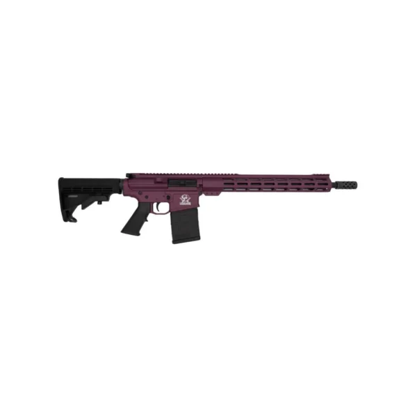10 Ring GLFA AR-15 Rifle .308 Win 10rd Magazine 16" Stainless Barrel 15" MLOK Rail Black Cherry Finish