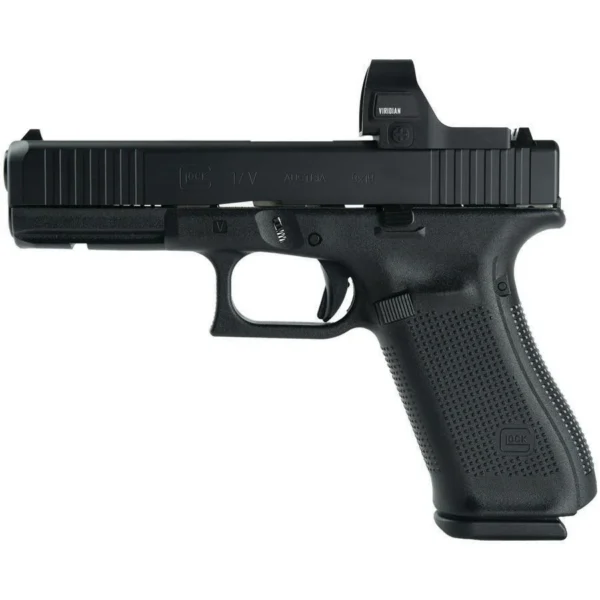 Glock Inc. Glock V-Series Model 17 Handgun 9mm Luger 17rd Magazines (3) 4.5" Barrel Viridian RFX35 Black Cerakote Austria