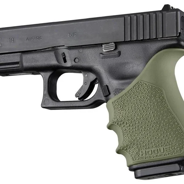 Hogue Inc. HandAll Beavertail Grip Sleeve Glock 19 Gen 3-4 OD Green