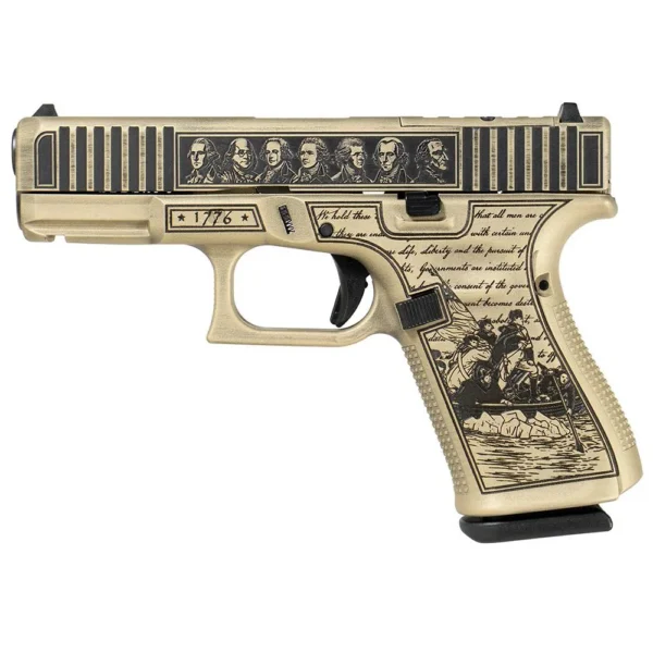 Glock Inc. Glock V-Series Model 19 Spirit of '76 Optic Ready Handgun 9mm Luger 15rd Magazines (3) 4" Barrel FDE Cerakote