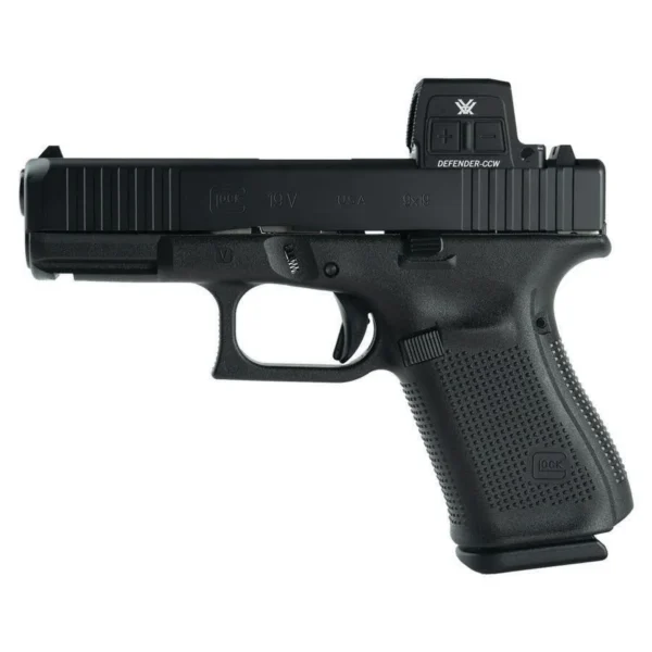 Glock Inc. Glock V-Series Model 19 Handgun 9mm Luger 15rd Magazines (3) 4.02" Barrel Black Vortex Defender US Made