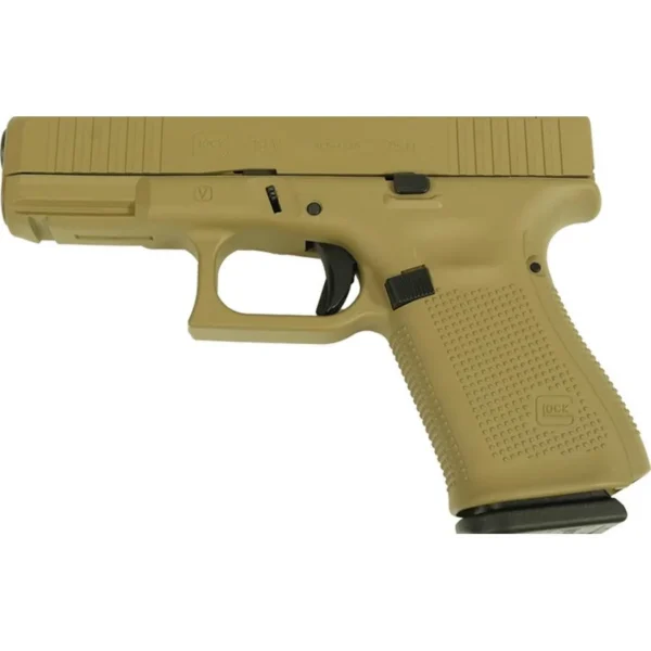 Glock Inc. Glock V-Series Model 19 Optic Ready & Ported Handgun 9mm Luger 15rd Magazines (3) 4" Ported Barrel FDE Cerakote