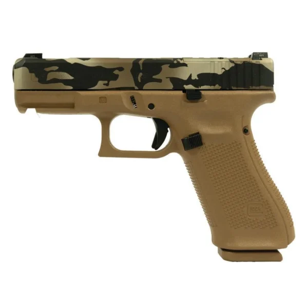 Glock Inc. Glock V-Series Model 19x OR Camo Handgun 9mm Luger 17rd Magazines (3) 4.02" Ported Barrel Glock Night Sights