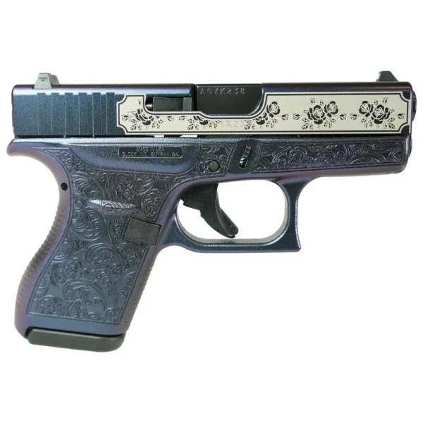Glock Inc. Glock 42 "Glock & Roses Mongoose Purple" Handgun .380 ACP 6rd Magazines (2) 3.2" Barrel USA