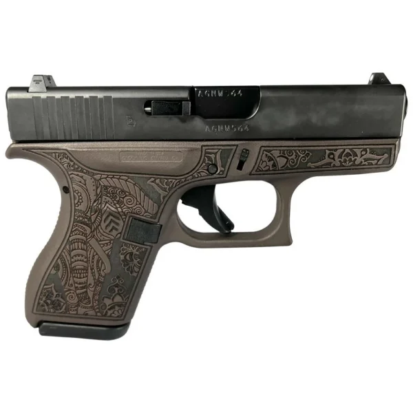 Glock Inc. Glock 42 Custom "Elephant Engraved Vortex Bronze Frame" Subcompact Handgun .380 ACP 6/rd Magazines (2) 3.25"