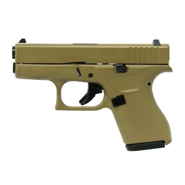 Glock Inc. Glock 42 Custom "FDE" Subcompact Handgun .380 ACP 2/6rd Magazines 3.25" Barrel USA