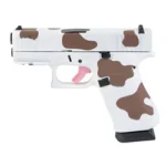 GLOCK 43X 9MM 15RD BRN COW PRINT