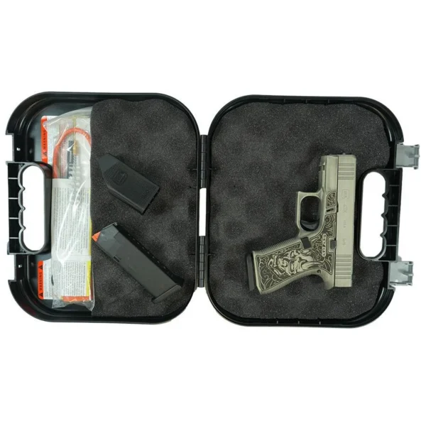 Glock Inc. Glock 43x Custom "Bushido Mask" Battleworn Slide Sand Handgun 9mm Luger 10rd Magazines (2) 3.4" Barrel Accessory