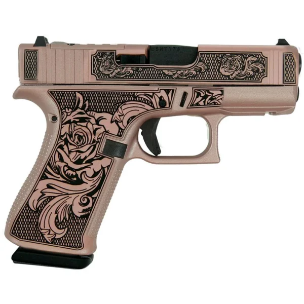 Glock Inc. Glock 43X "Glock & Roses II" Handgun 9mm Luger 10rd Magazines(2) 3.4" Barrel Accessory Rail USA Made