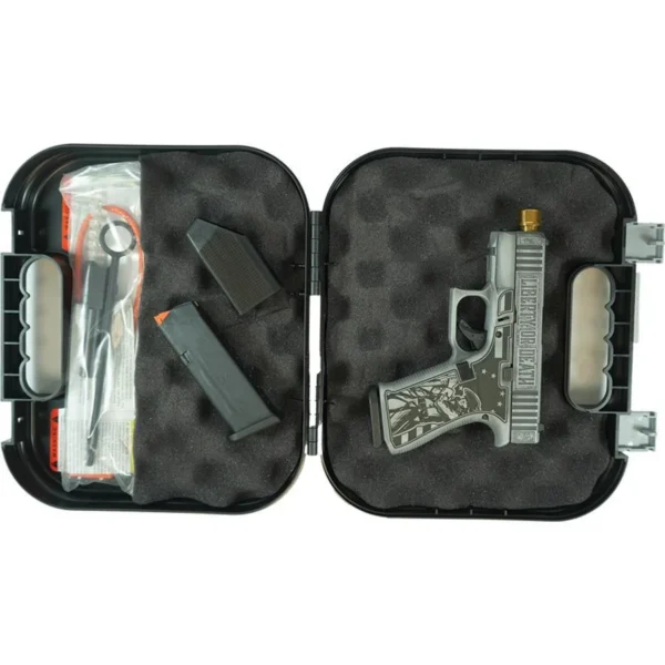 Glock Inc. Glock 43x "Liberty or Death" Subcompact Handgun 9mm Luger 10rd Magazines (2) 3.9" Gold Barrel Accessory Rail USA