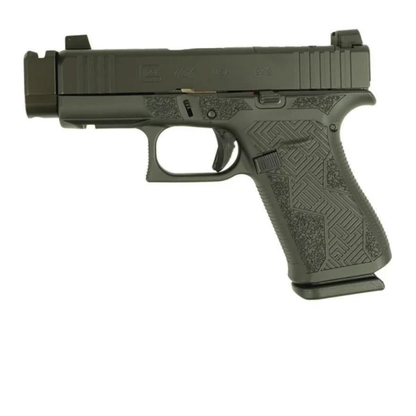 Glock Inc. Glock 43X MOS Black Cerakote Custom Stipple Handgun 9mm Luger 10rd Magazines(2) 3.4" Barrel Accessory Rail USA