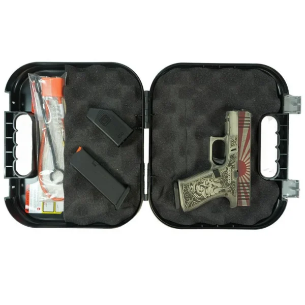 Glock Inc. Glock 43X "Rising Sun Bushido" Battle Worn Handgun 9mm Luger 10rd Magazines(2) 3.4" Barrel Accessory Rail USA Made