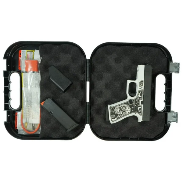 Glock Inc. Glock 43X "Sugar Skull" Black & White Handgun 9mm Luger 10rd Magazines(2) 3.4" Barrel Accessory Rail USA Made