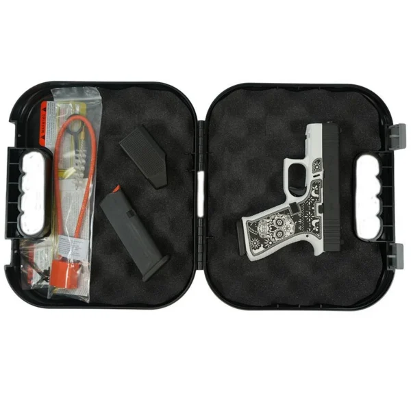 Glock Inc. Glock 43X "Sugar Skull" Black & White Handgun 9mm Luger 10rd Magazines(2) 3.4" Barrel Front Grip Rail RMR/c Optic