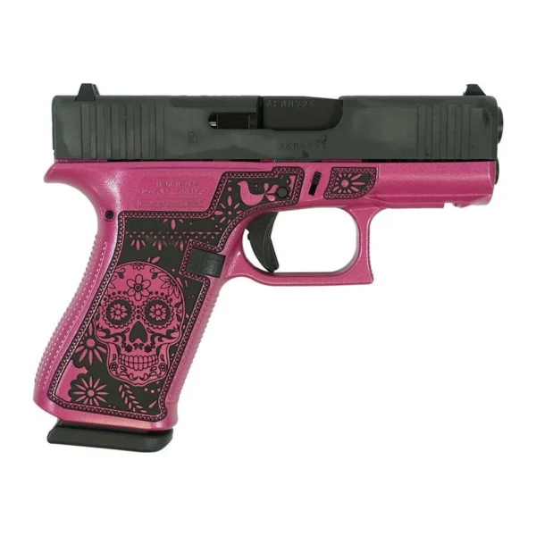 Glock Inc. Glock 43X "Sugar Skull" Medusa Pink Handgun 9mm Luger 10rd Magazines(2) 3.4" Barrel Accessory Rail USA Made