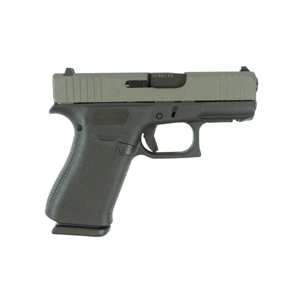 Glock Inc. Glock 43X "Two Tone" Sliver Slide Handgun 9mm Luger 10rd Magazines(2) 3.4" Barrel Front Grip Rail USA Made