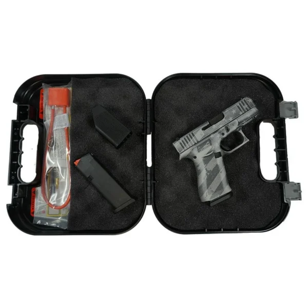 Glock Inc. Glock 43X "US Flag" Distressed Gray Handgun 9mm Luger 10rd Magazines(2) 3.4" Barrel Accessory Rail USA Made