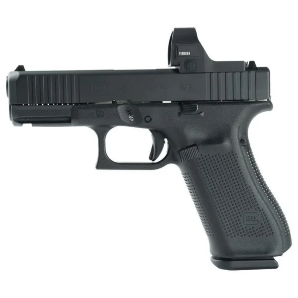 Glock Inc. Glock V-Series Optic Ready Model 45 Handgun 9mm Luger 17rd Magazines(3) 3.7" Barrel Black Cerakote Viridian RFX35