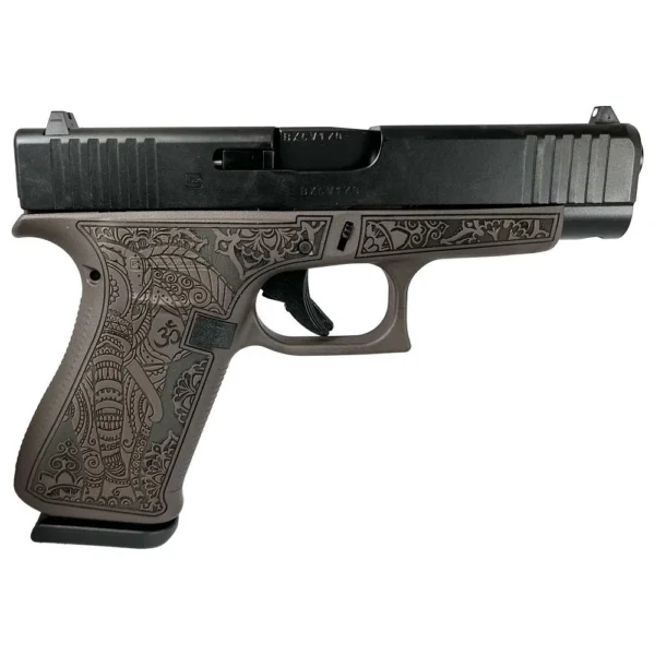 Glock Inc. Glock 48 Custom "Vortex Bronze Elephant Engraved" Handgun 9mm Luger 10/rd Magazines (2) 4.17" Barrel Austria