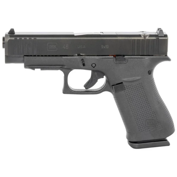 Glock Inc. Glock 48 MOS Compact Handgun 9mm Luger 10/rd Magazines (2) 4.17" Barrel Black with Front Rails USA