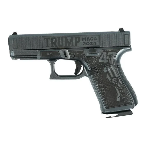 Glock Inc. Glock G19 Gen 5 Custom "Trump 47th" Handgun 9mm Luger 15rd Magazines (3) 4.02" Barrel Austria