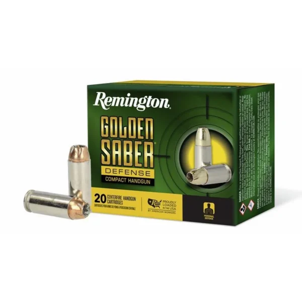 Remington Arms Co. Inc. Remington Golden Saber Defense Compact Ammunition 10mm Auto 180gr 1150 fps 20/ct