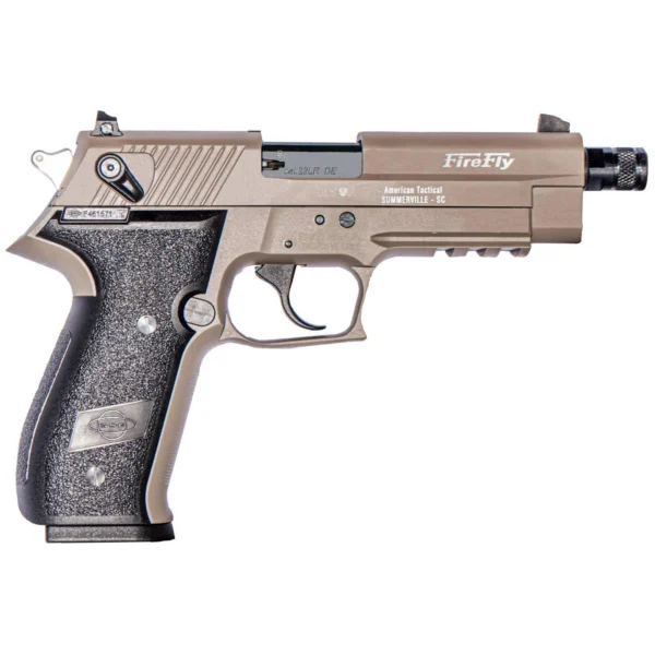 American Tactical Inc-ATI ATI GSG Firefly Handgun .22 LR 13rd Magazine(1) 4.9 Threaded Barrel Tan Frame