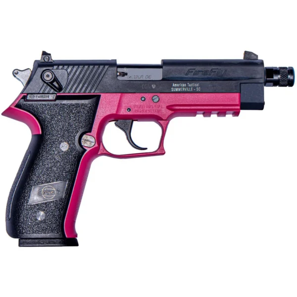 American Tactical Inc-ATI ATI GSG Firefly Handgun .22 LR 13rd Magazine(1) 4.9 Threaded Barrel Pink Frame