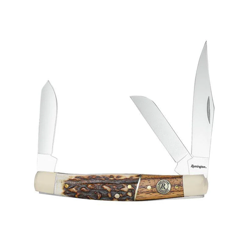 guide-stockman-folding-knife-3-blades-brown-primary Remington Arms Co. Inc. Remington Guide Stockman Folding Knife 3 Blades Brown