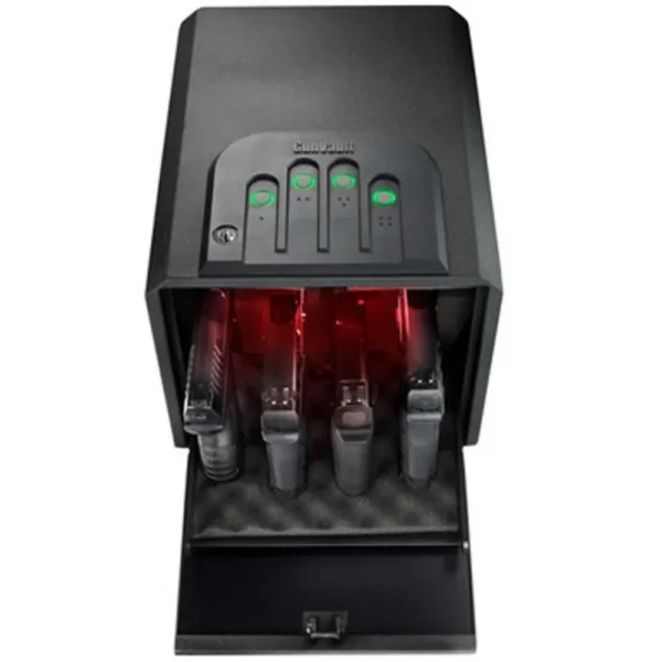 GunVault Inc. GunVault MiniVault 4 Gun Keypad Vault 10.27" x 14.02" x 8.88"