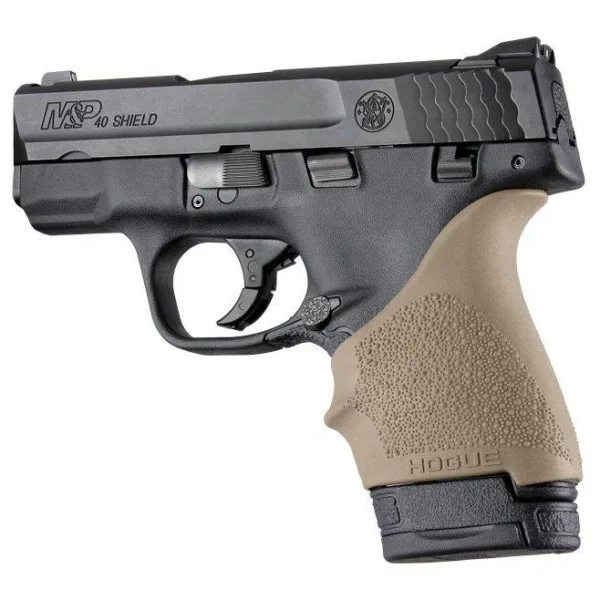 Hogue Inc. Hogue HandAll Beaver Tail Grip Sleeve S&W M&P Shield Ruger LC9 Glock 26/27 FDE