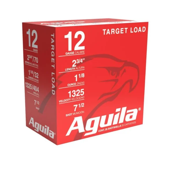 TXAT - DBA Aguila Ammunition Aguila High Velocity Sporting Clays Shotshells 12 ga 2-3/4" 1-1/8oz 1325 fps #7.5 25/ct