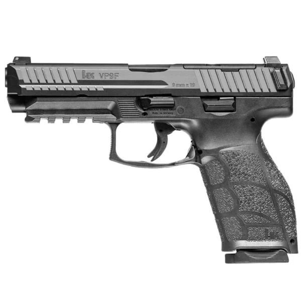 Heckler & Koch H&K VP9A1 F Handgun 9mm Luger 10rd Magazines (2) 4.53" Barrel Black Optic Ready CA Compliant