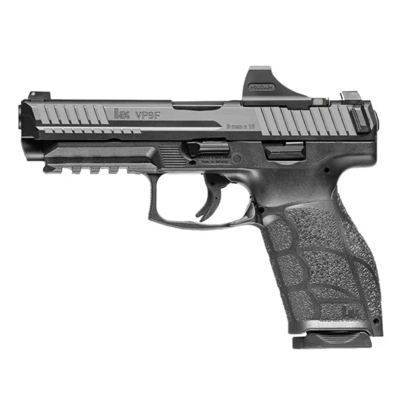 Heckler & Koch H&K VP9A1 F OE Holosun SCS Handgun 9mm Luger 10rd Magazines (2) 4.53" Barrel Black CA Compliant