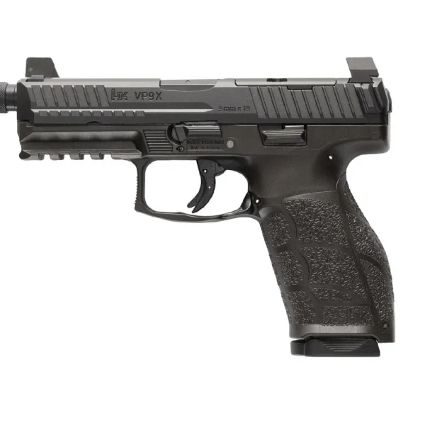 Heckler & Koch Inc. H&K VP9A1 X Tactical Optic Ready Handgun 9mm Luger 15rd Magazines(2) 4.7" Threaded Barrel Black