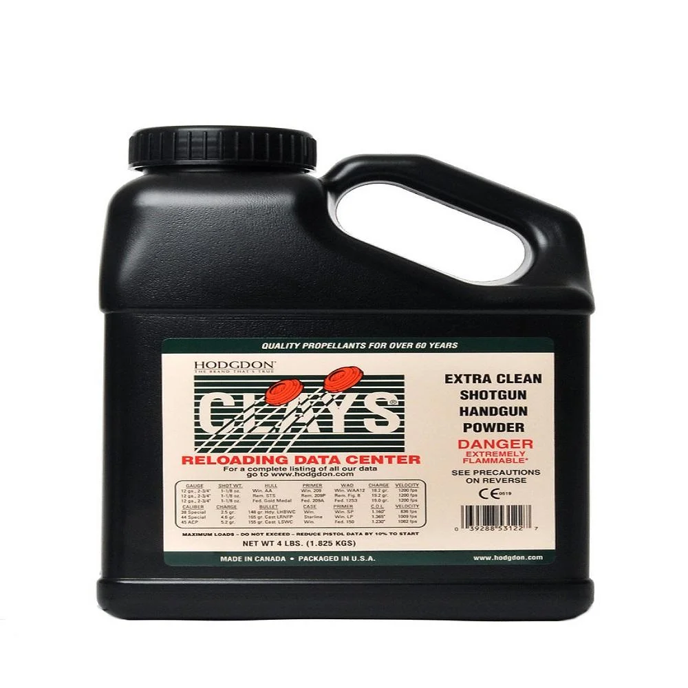 hodgdon-clays-shotshell-handgun-powder-primary Hodgdon Powder Company Inc. Hodgdon Clays Shotshell & Handgun Powder 4 lbs