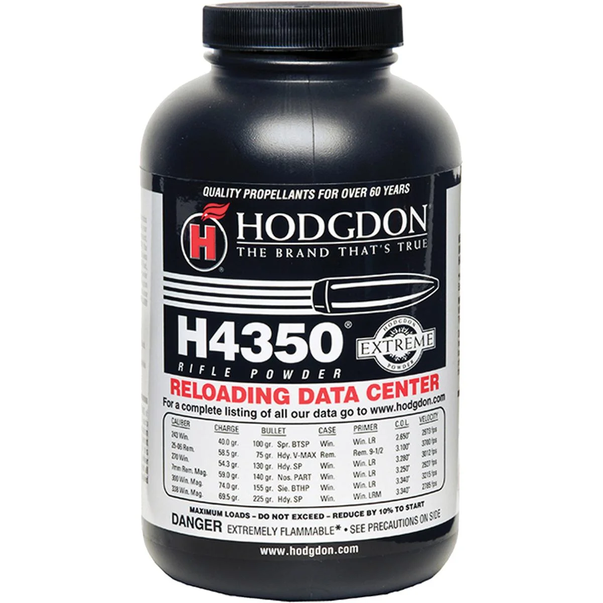 hodgdon-extreme-h4350-rifle-powder-1-lb-primary Hodgdon Powder Company Inc. Hodgdon Extreme H4350 Rifle Powder 1 lb