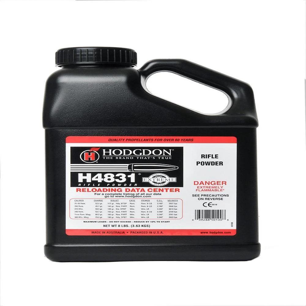 hodgdon-extreme-h4831-rifle-powder-8-lbs-primary Hodgdon Powder Company Inc. Hodgdon Extreme H4831 Rifle Powder 8 lbs