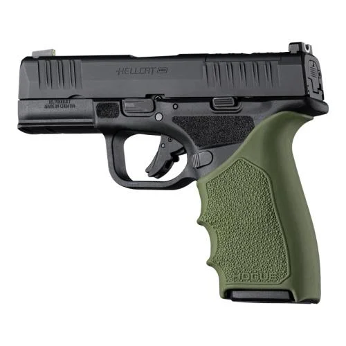 Hogue Inc. Hogue HandAll Beaver Tail Handgun Grip Sleeve Springfield Armory Hellcat Pro OD Green