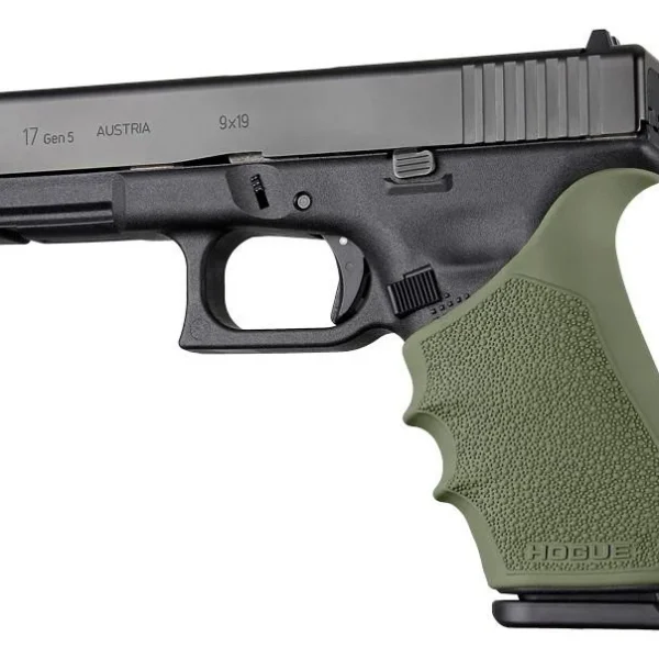 Hogue Inc. Hogue HandAll Beavertail Grip Sleeve Glock 17 G17L G19X G34 G34 MOS Gen 1-2-5 OD Green