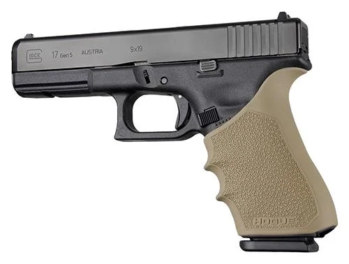 Hogue Inc. Hogue HandAll Beavertail Grip Sleeve Glock 17 G17L G19X G34 G34 MOS Gen 1-2-5-Flat Dark Earth