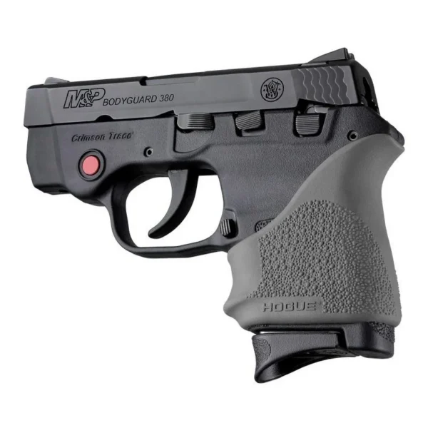 Hogue Inc. Hogue HandAll Beavertail Handgun Grip Sleeve for S&W Bodyguard 380/Taurus TCP & Spectrum Slate Grey