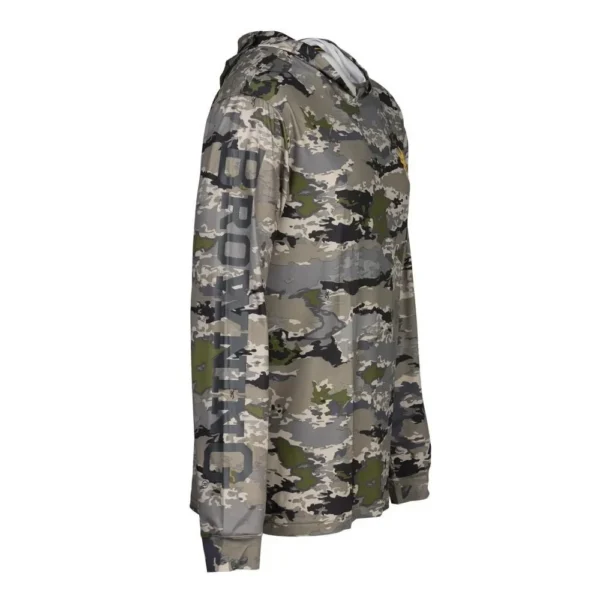Browning Clothing Browning Hooded Long Sleeve Tech Shirt Ovix Camo L