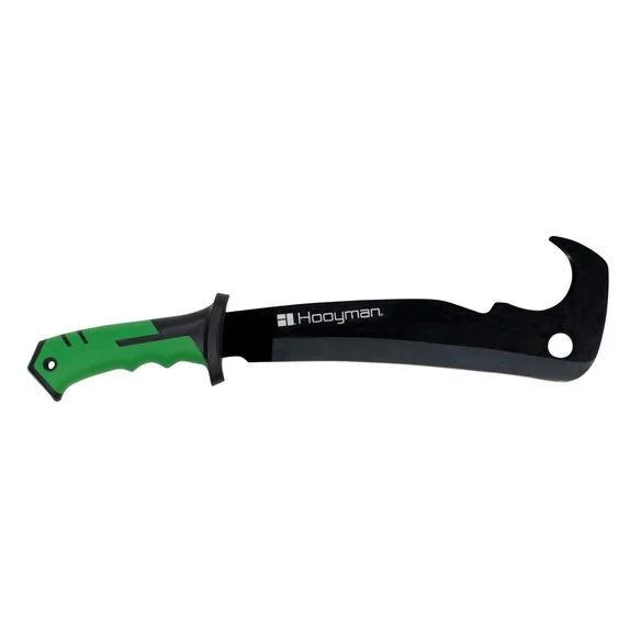 AOB Hooyman Hook'em Machete 17-1/2" Blade Green